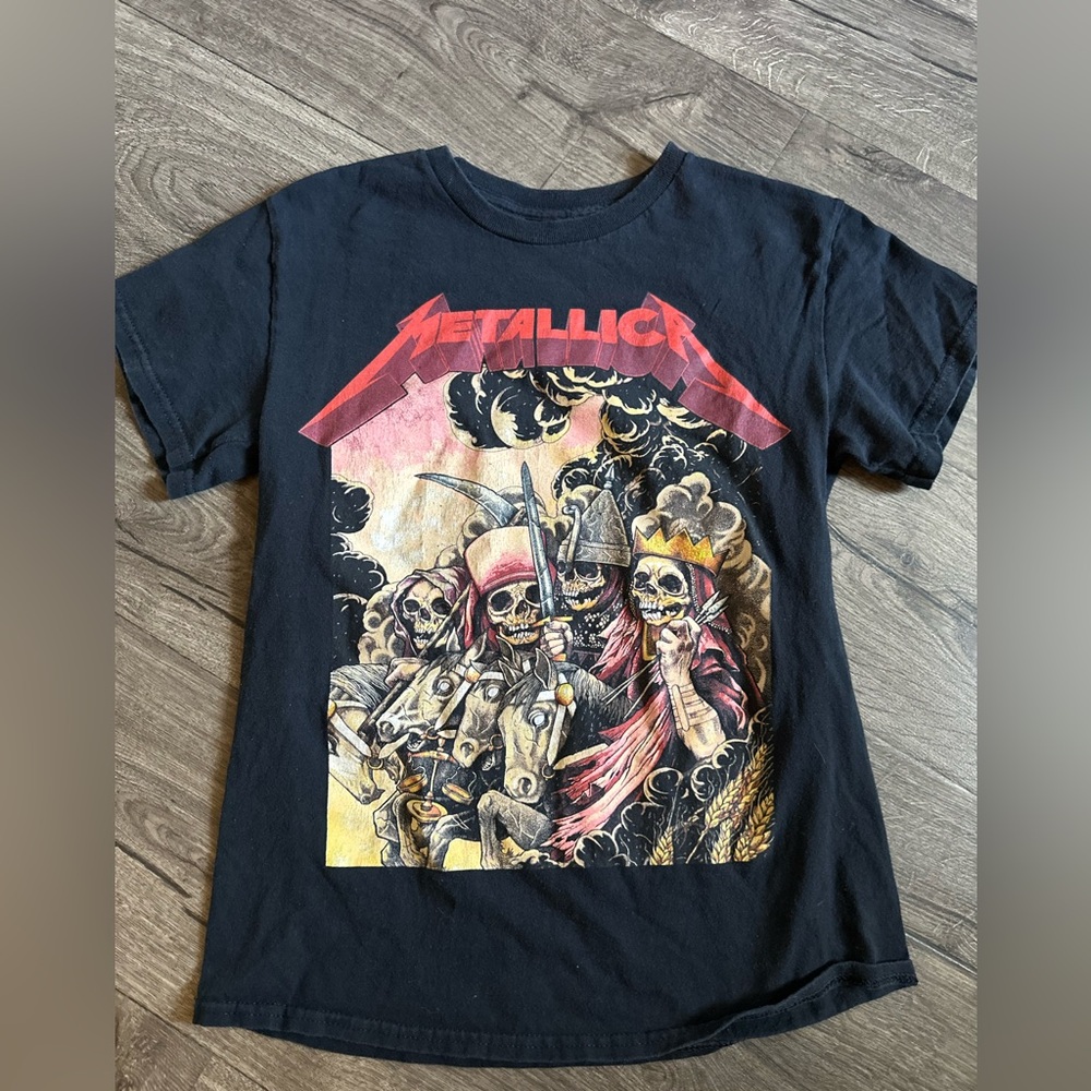 Vintage Metallica Four Horseman Heavy Metal T-Shirt Size Small